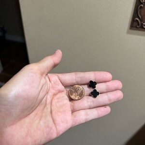 Black Clover Stud Earrings